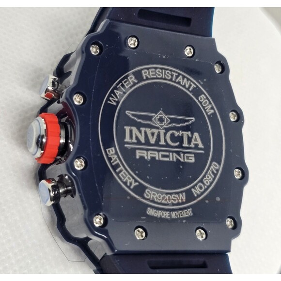 Invicta Racing Valxor Unisex Watch 40mm Dark Blue 69770 Brand New